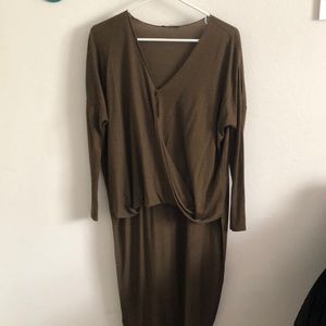 Zara Faux Wrap Blouse with long ‘train’